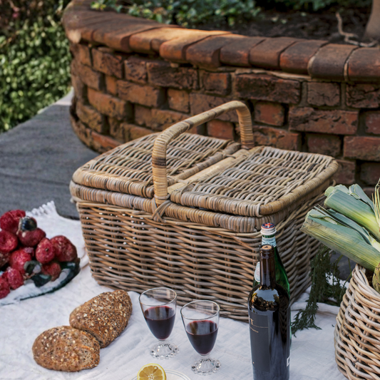 Rattan Picnic Basket