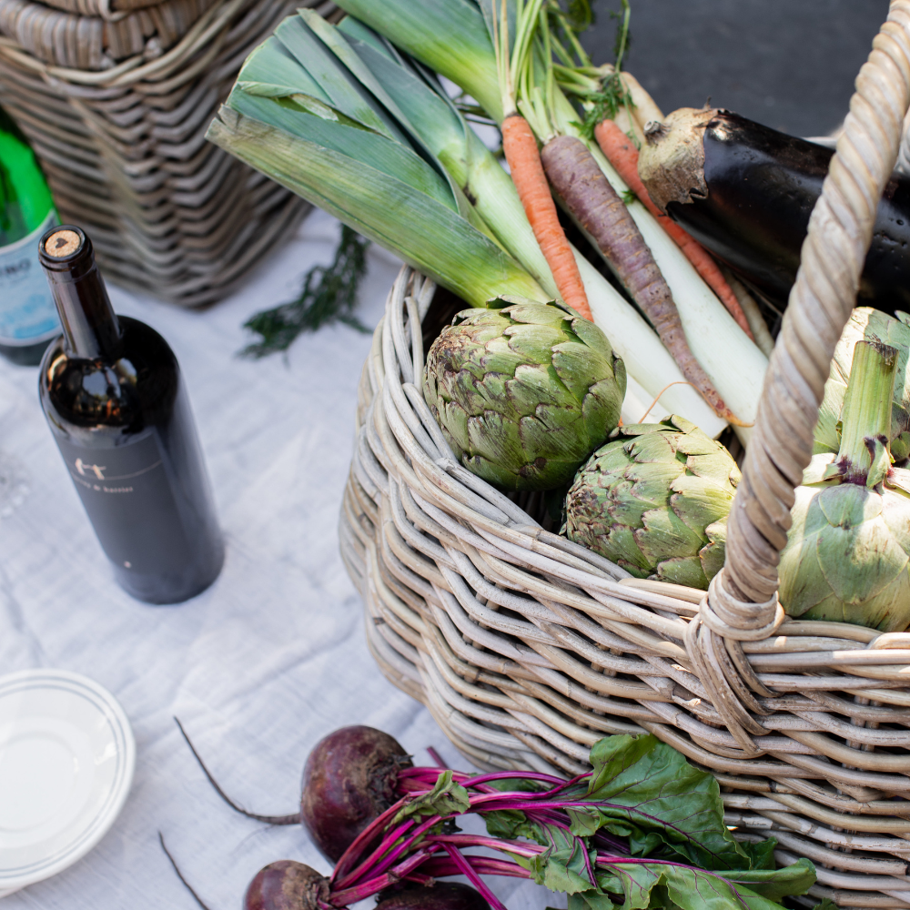 Rattan Market Basket - Basketly