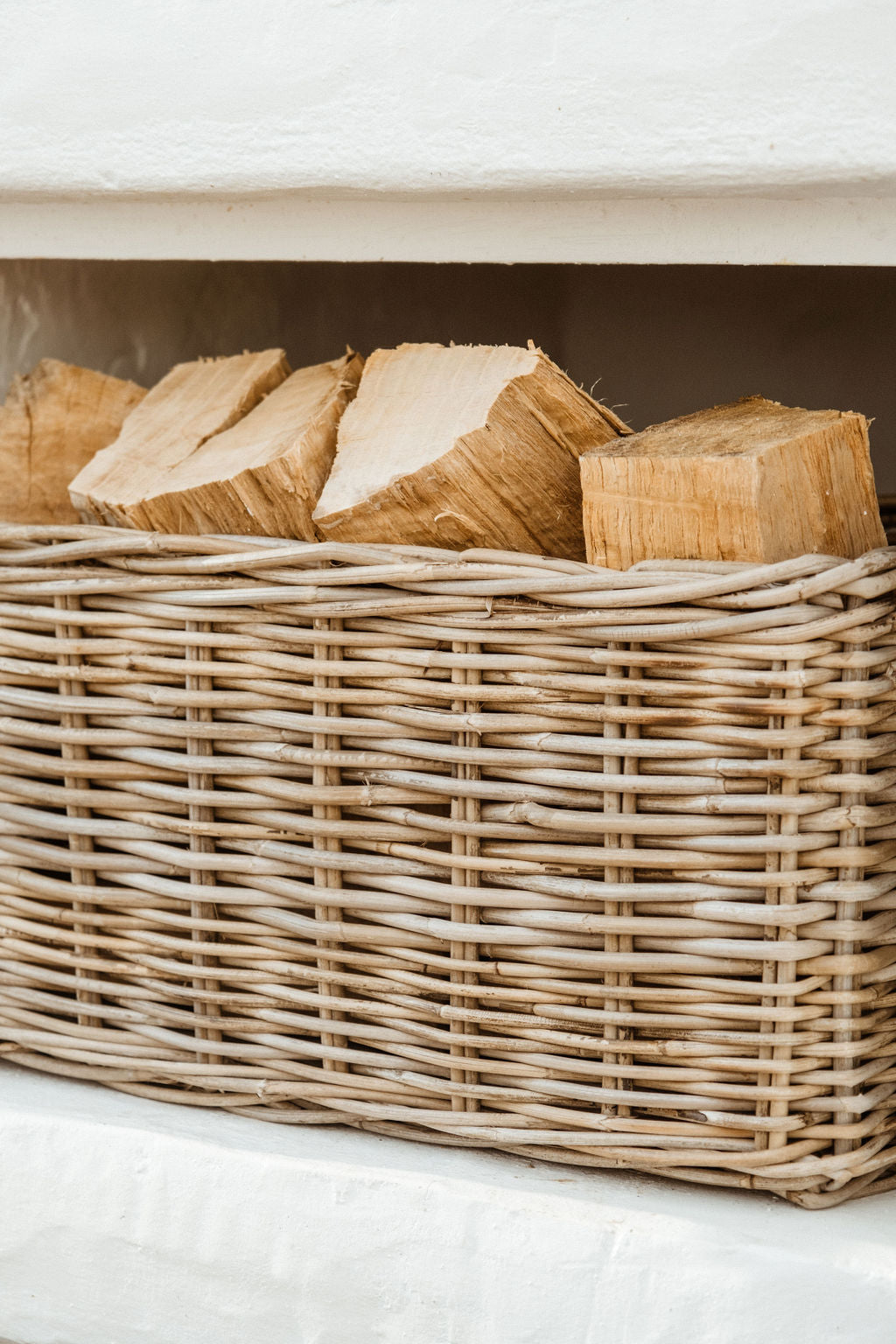 Rattan Rectangle Basket Kubu Grey - Basketly