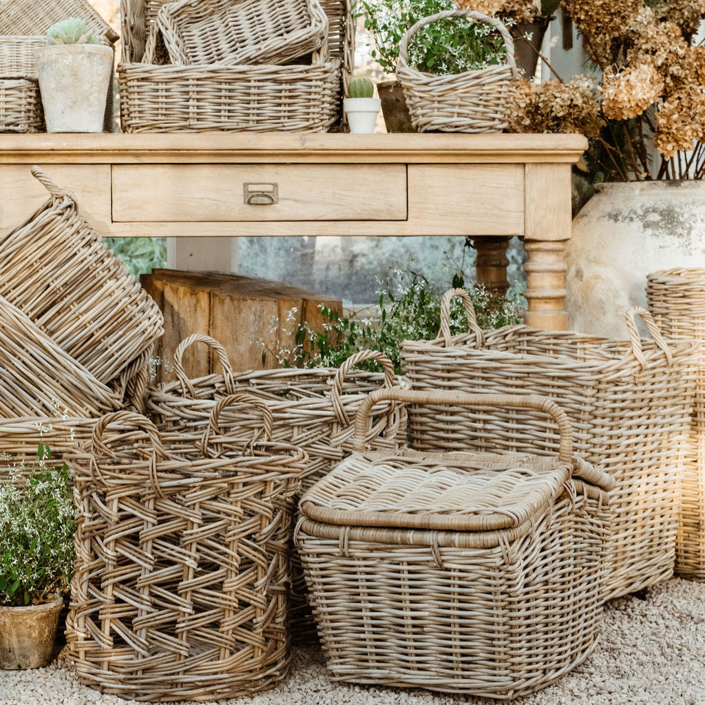 Traditional Rattan Flower Girl Basket - Basketly