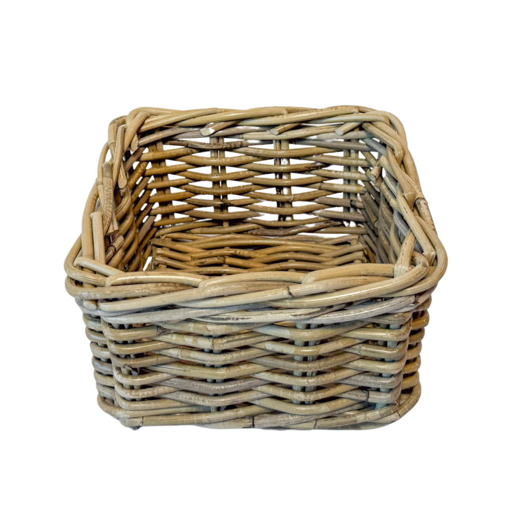 Mini Rattan Square Baskets - Basketly