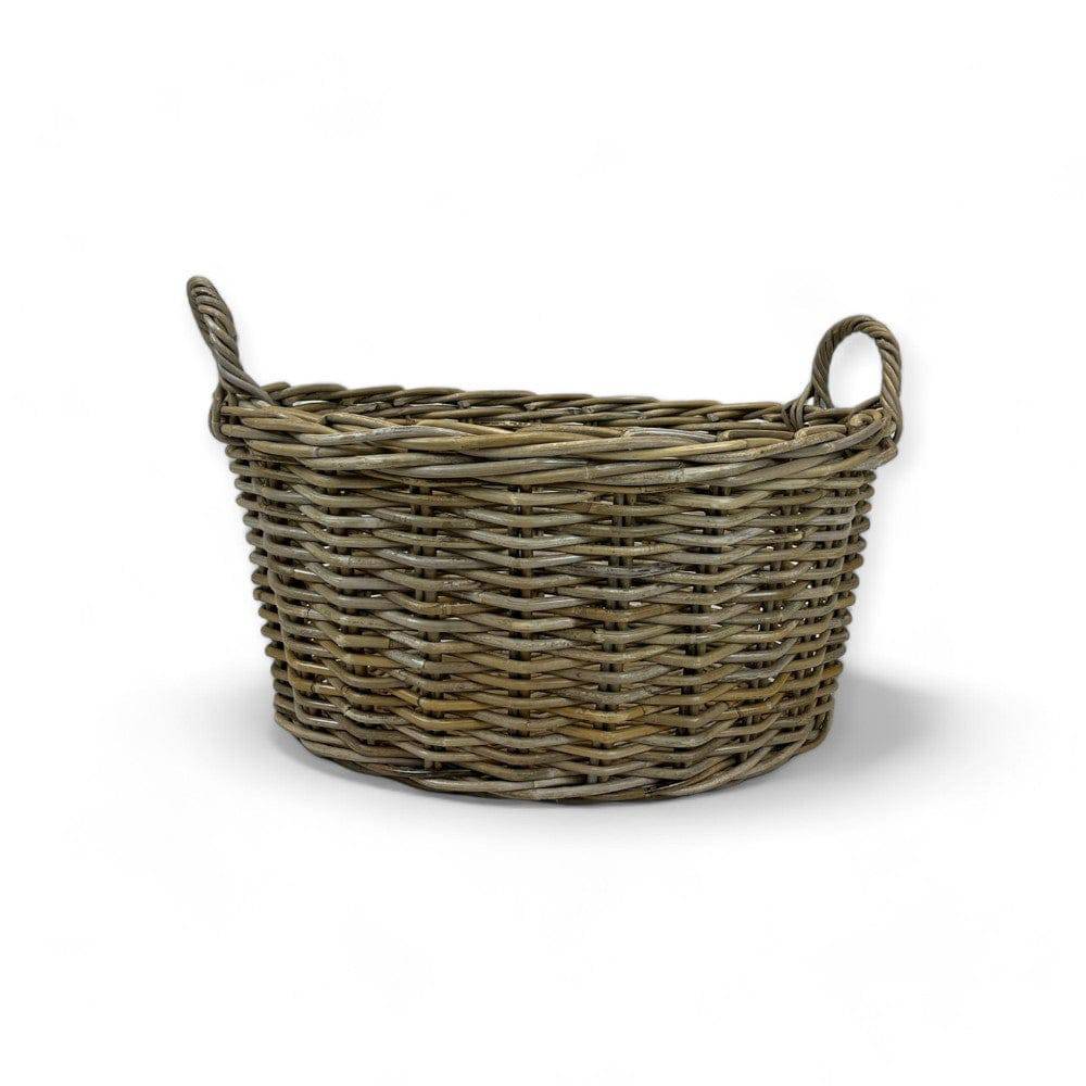 Traditional Rattan Laundry Basket