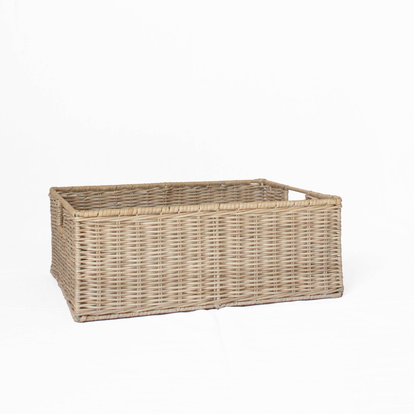 Wicker Shallow Storage Basket