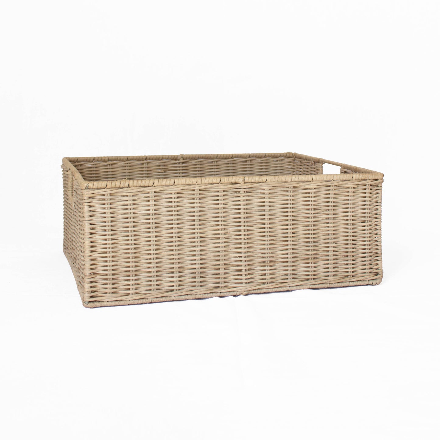Wicker Shallow Storage Basket
