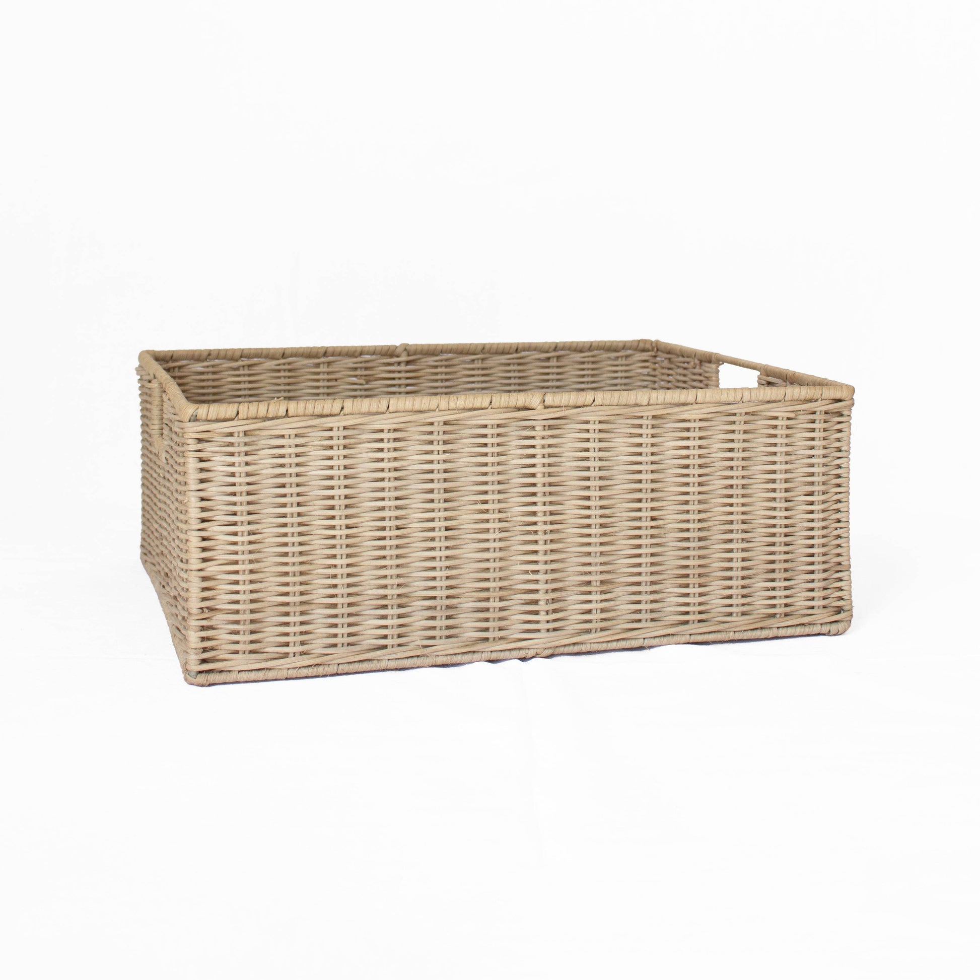 Wicker Shallow Storage Basket
