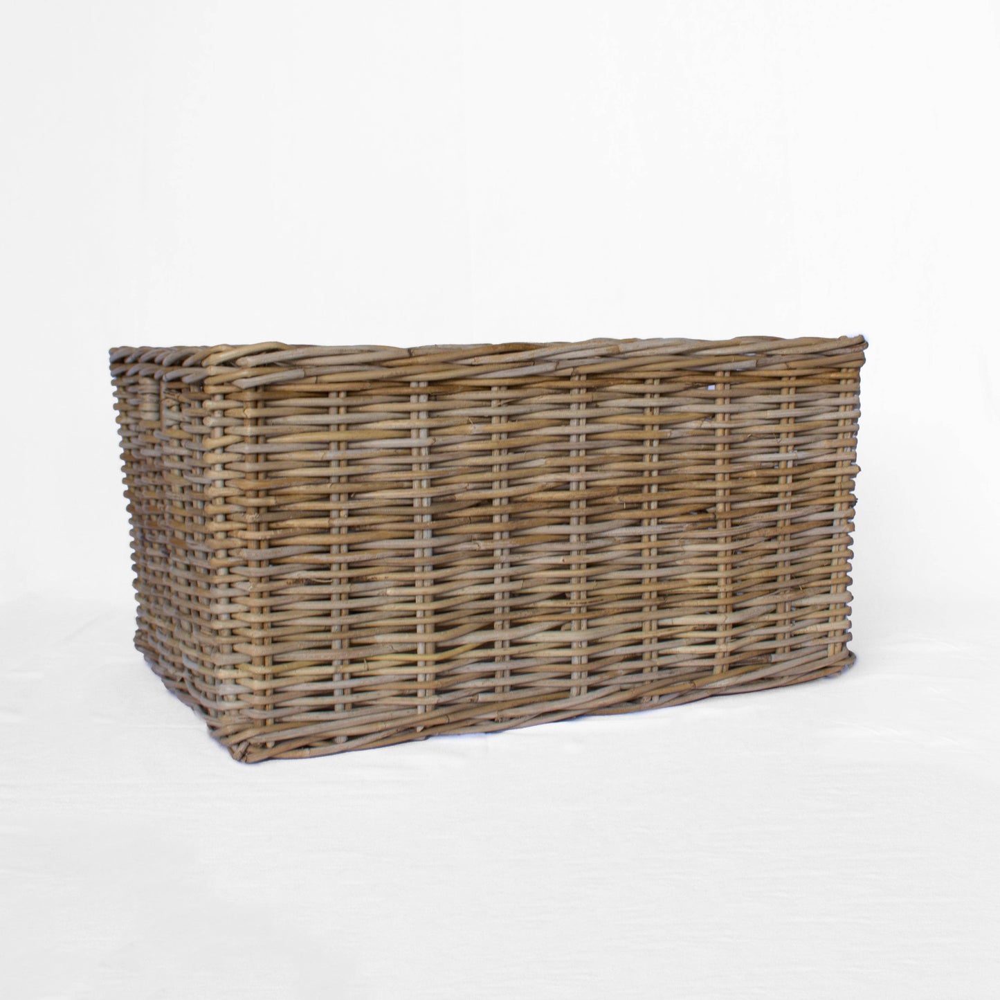 Rattan Rectangle Basket Kubu Grey