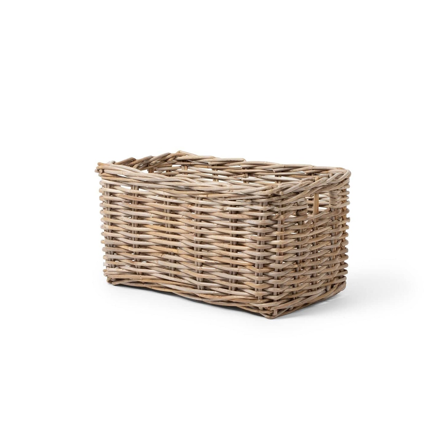 Rattan Rectangle Basket Kubu Grey