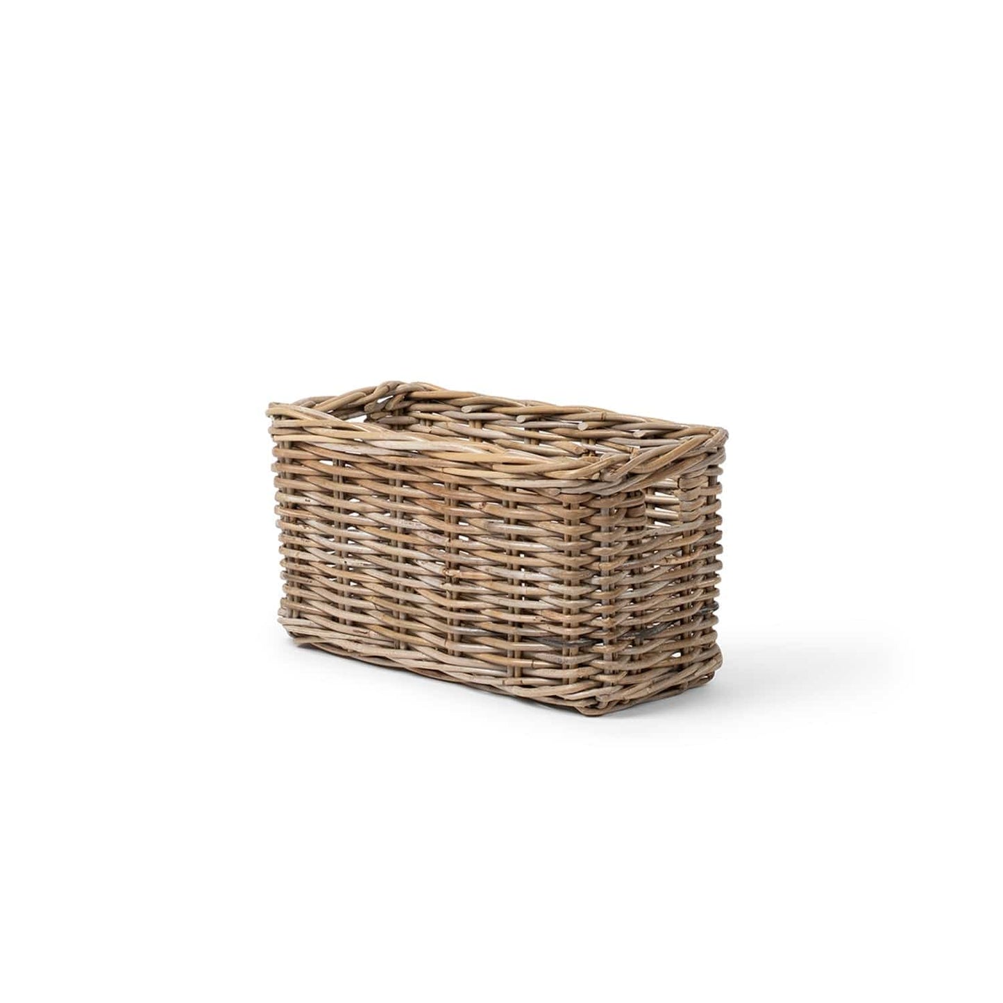 Rattan Rectangle Basket Kubu Grey