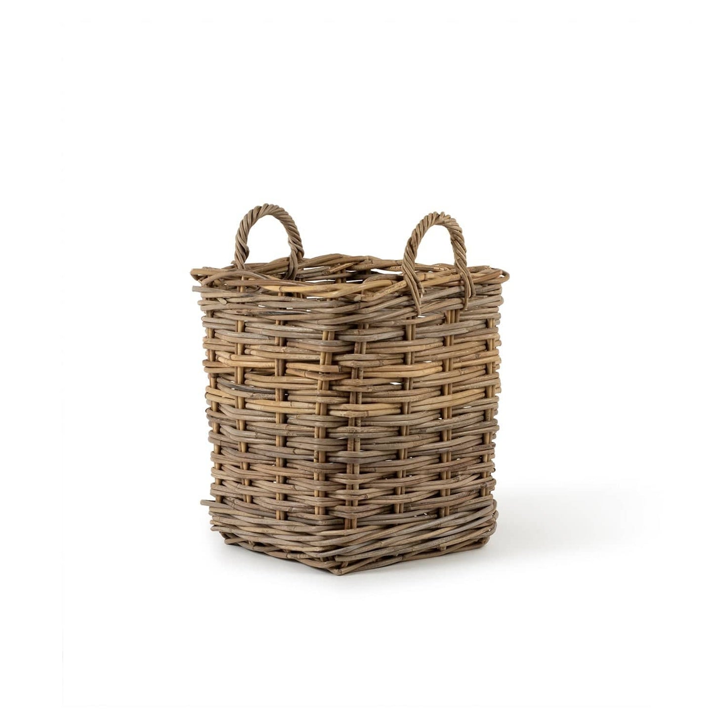 Rattan Square Basket Kubu Grey