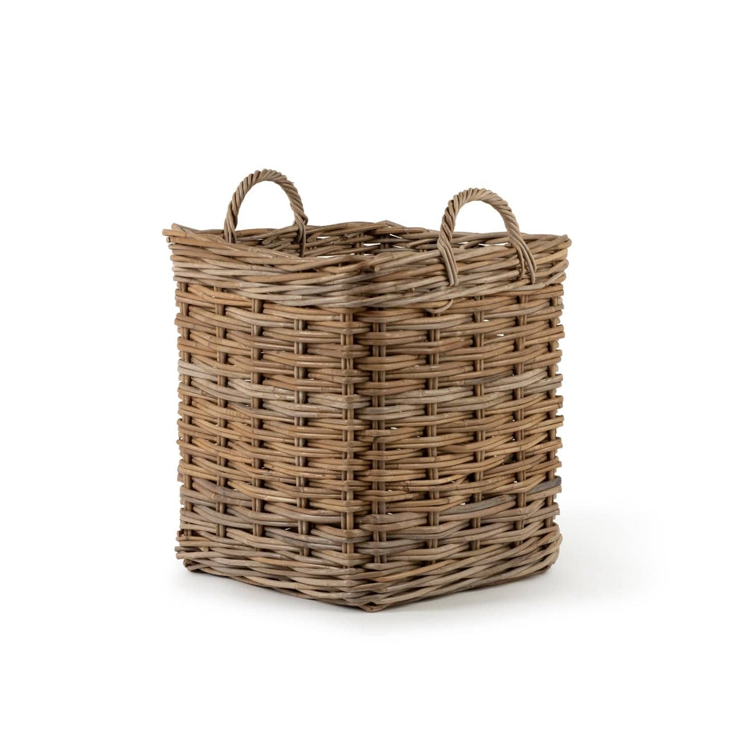 Rattan Square Kubu Grey Basket