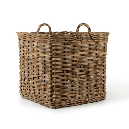 Rattan Square Kubu Grey Basket