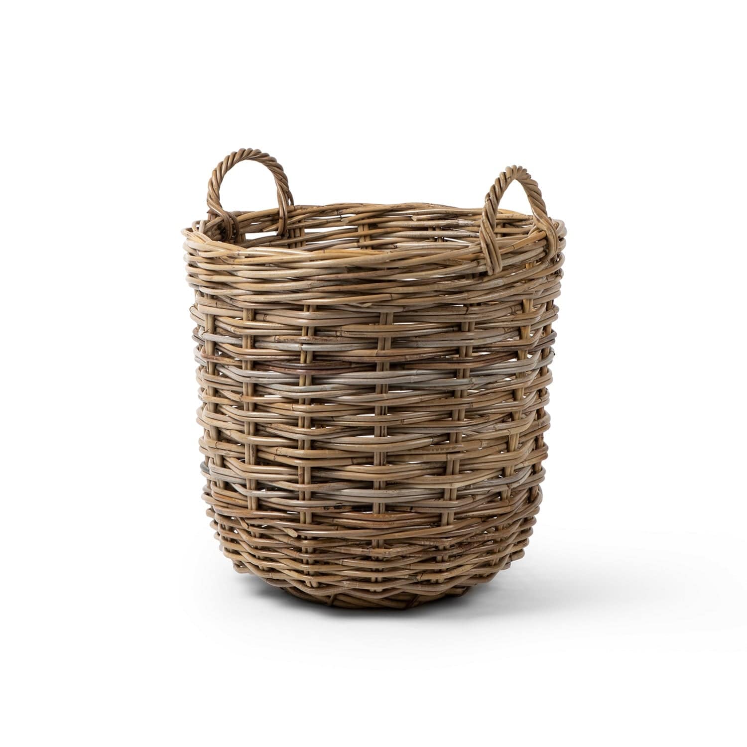 Rattan Round Kubu Grey Basket