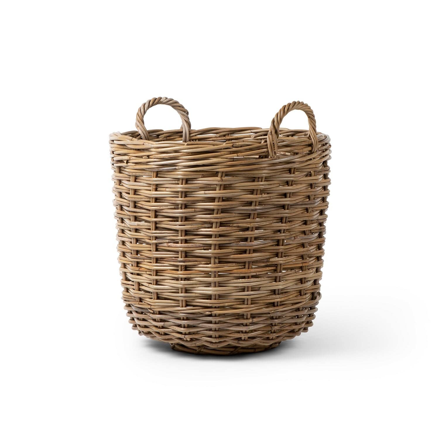 Rattan Round Kubu Grey Basket