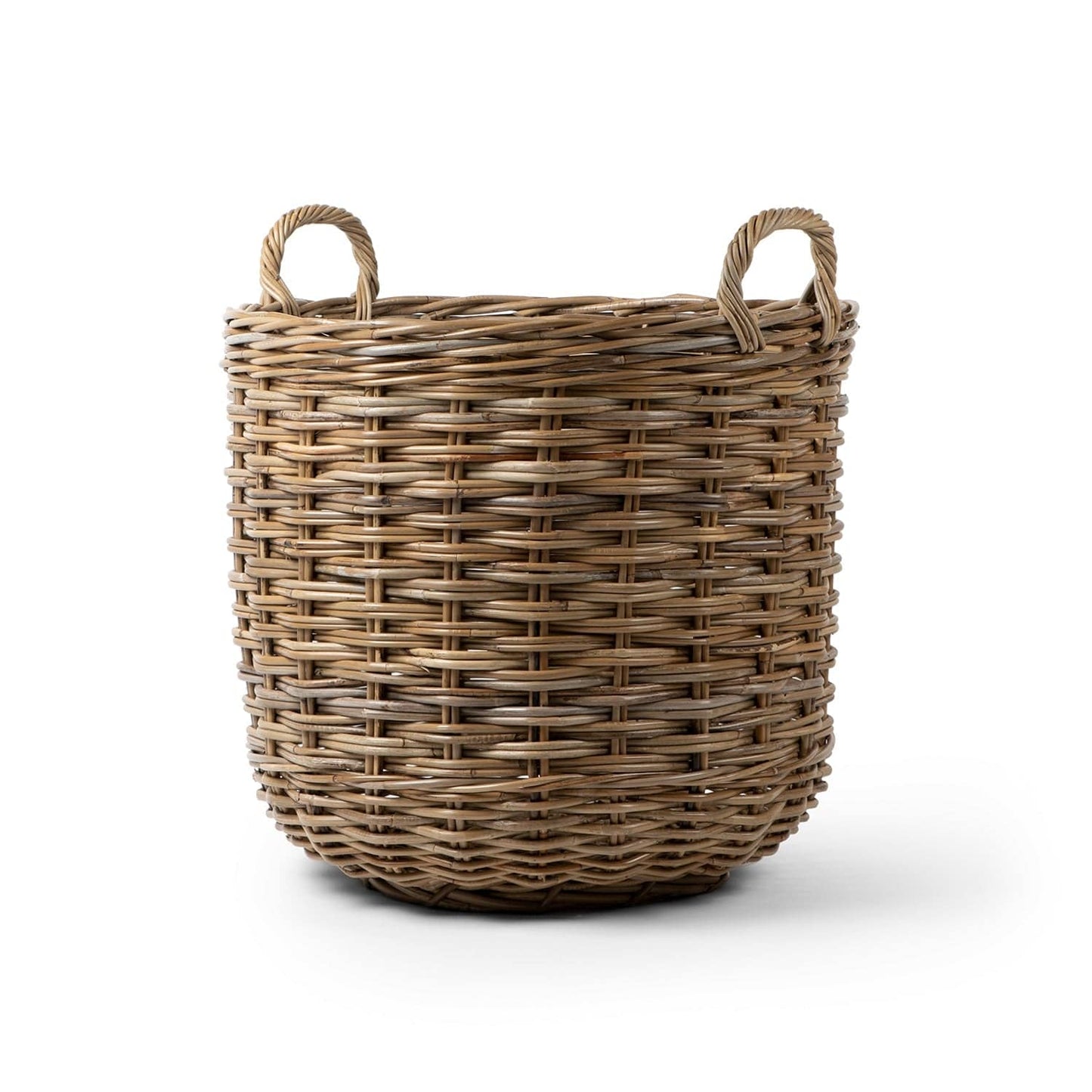 Rattan Round Kubu Grey Basket