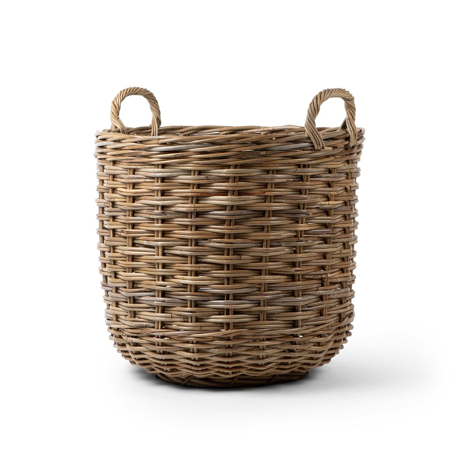 Rattan Round Kubu Grey Basket