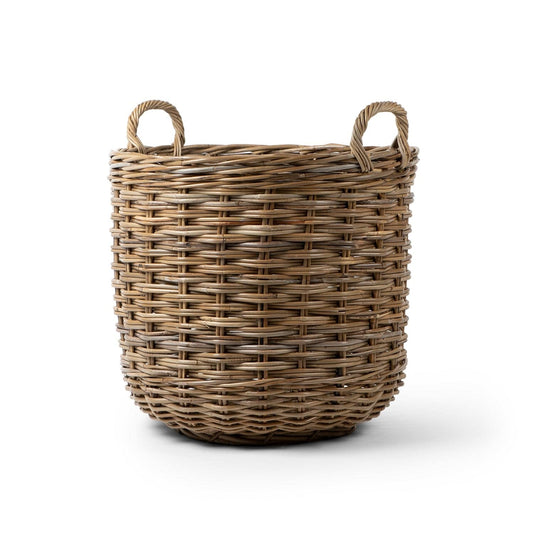 Rattan Round Kubu Grey Basket