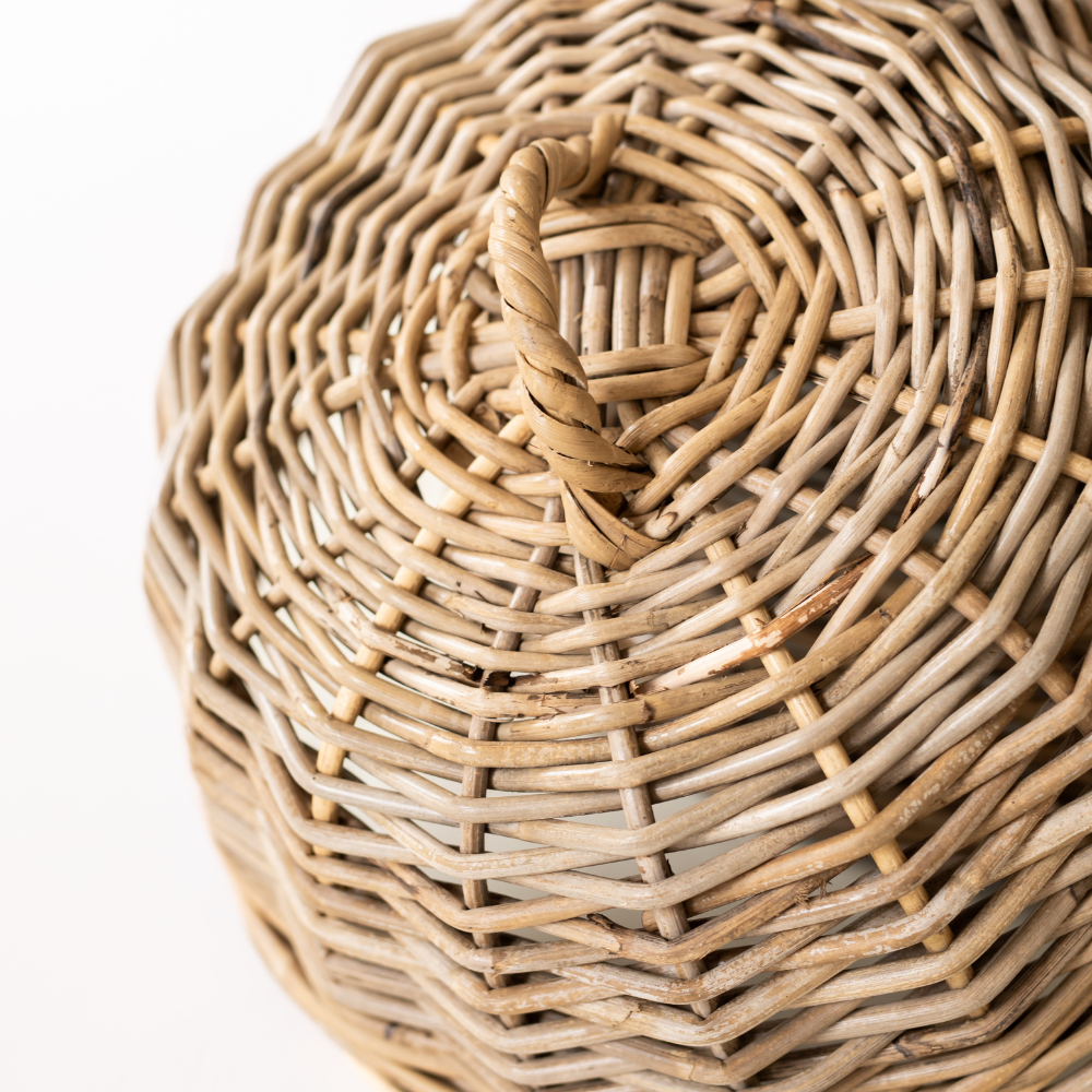 Rattan Cloche Dome Food Cover - Basketly