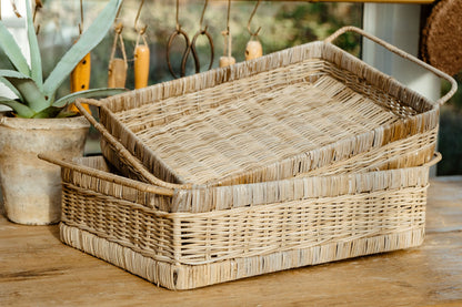 Wicker Serving Tray - Basketly