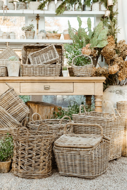 Traditional Rattan Flower Girl Basket - Basketly