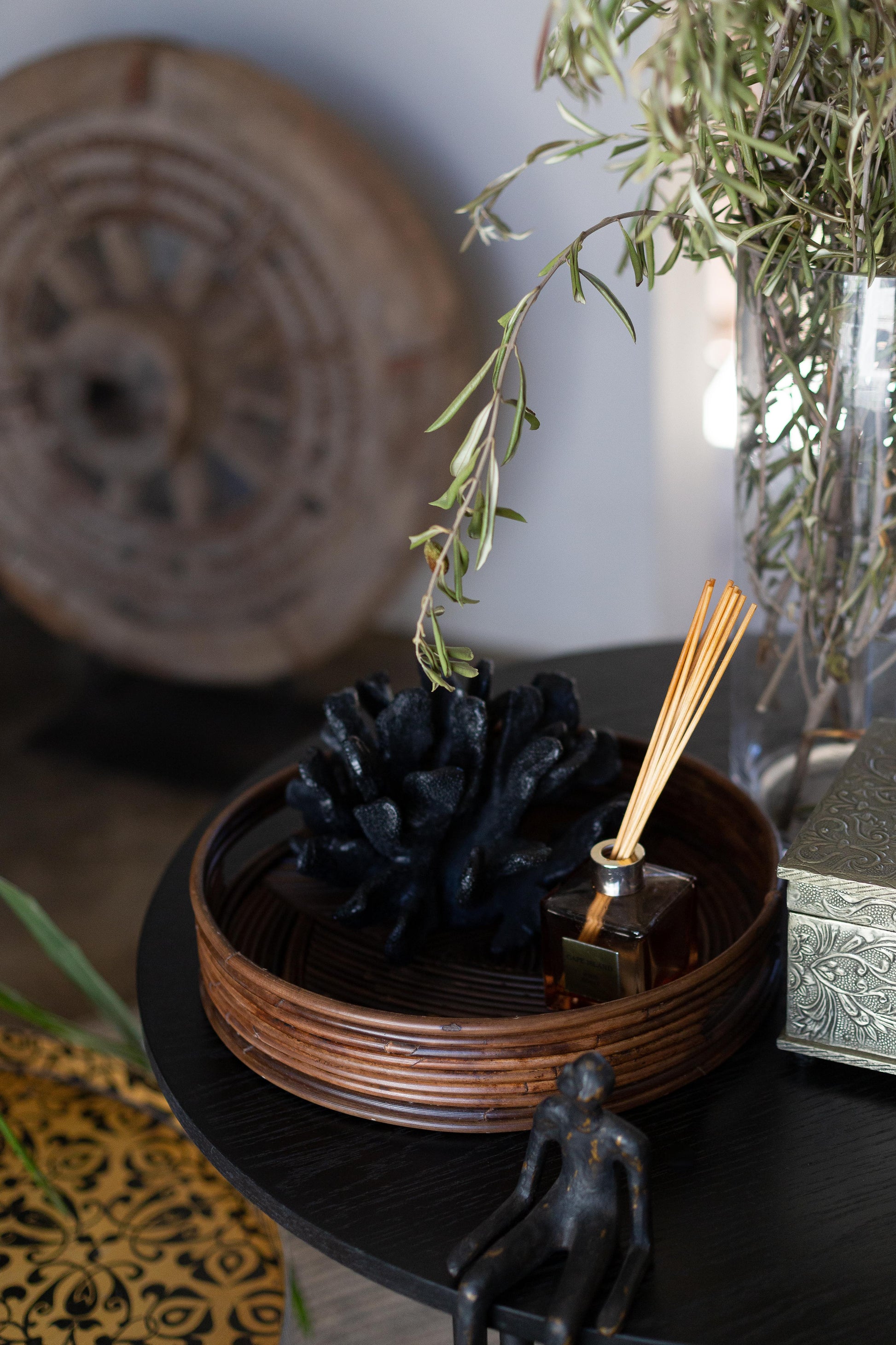 Dark Bamboo Tray - Basketly