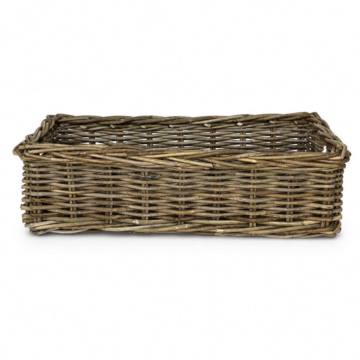 Long Rectangular Rattan Storage Baskets