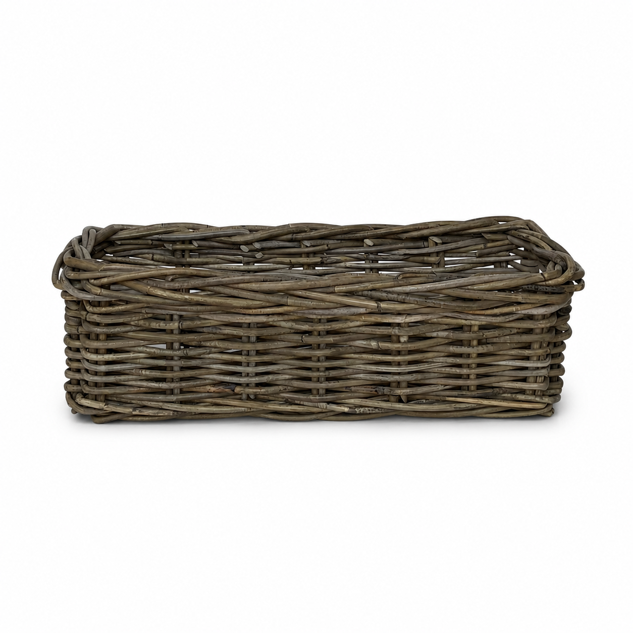 Long Rectangular Rattan Storage Baskets