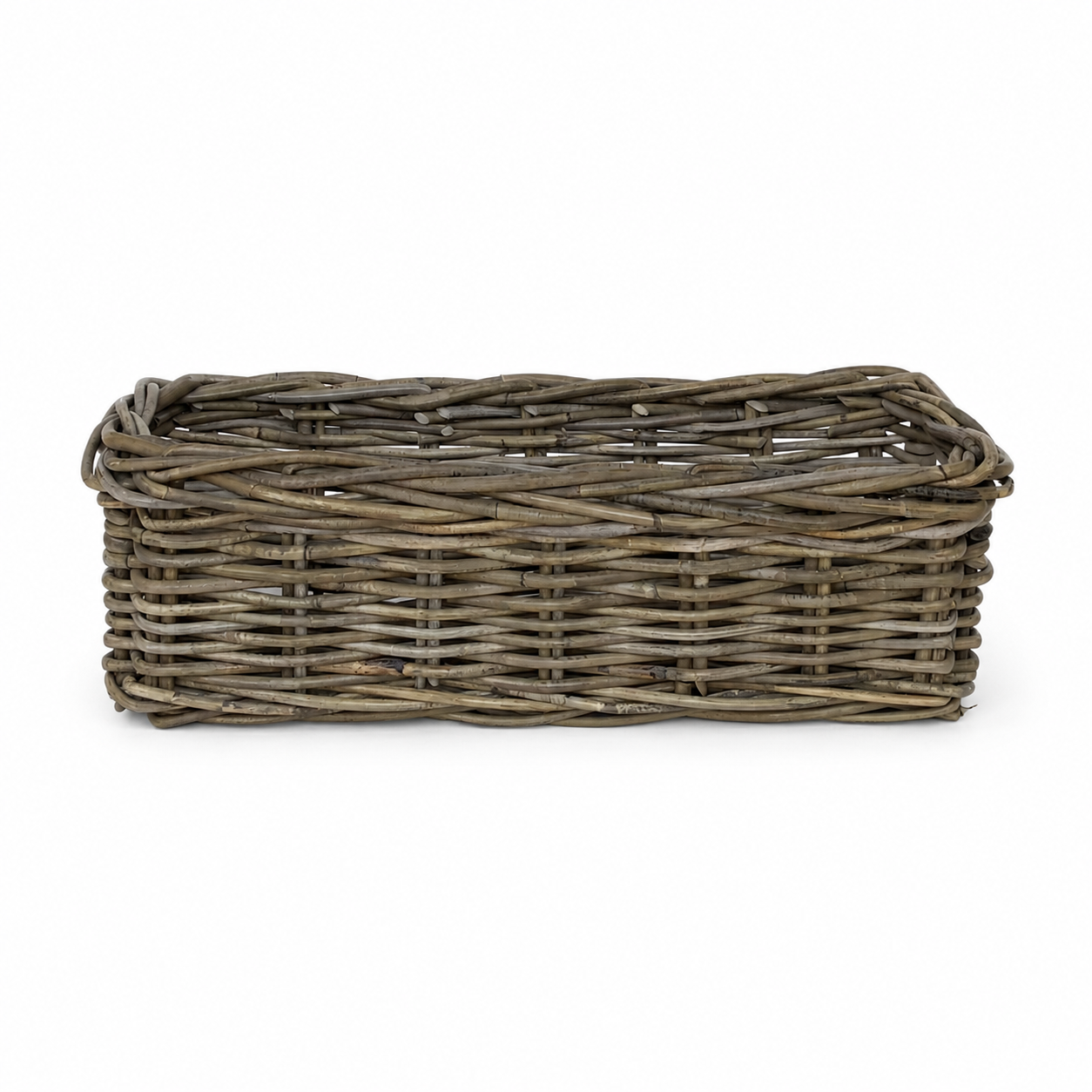 Long Rectangular Rattan Storage Baskets