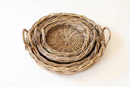 Rattan Round Tray