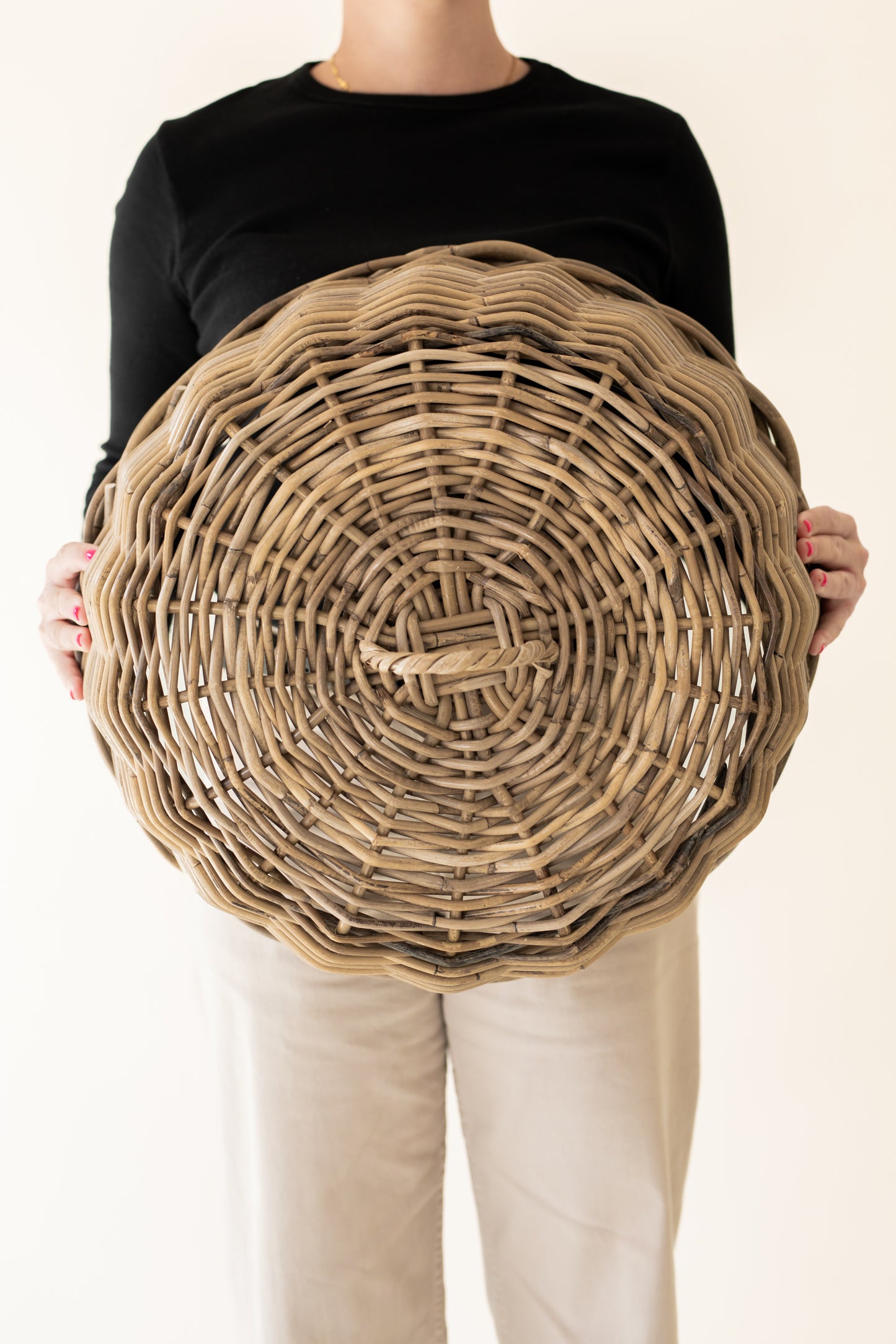 Rattan Cloche Dome Food Cover