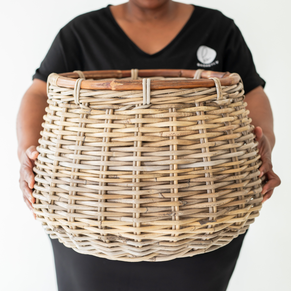 Rattan Stout Round Basket