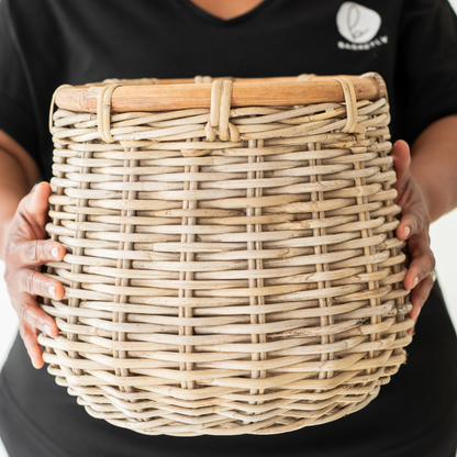 Rattan Stout Round Basket