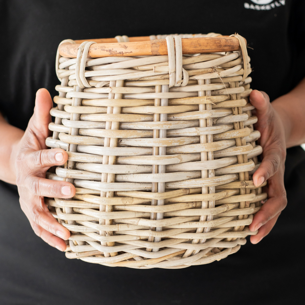 Rattan Stout Round Basket