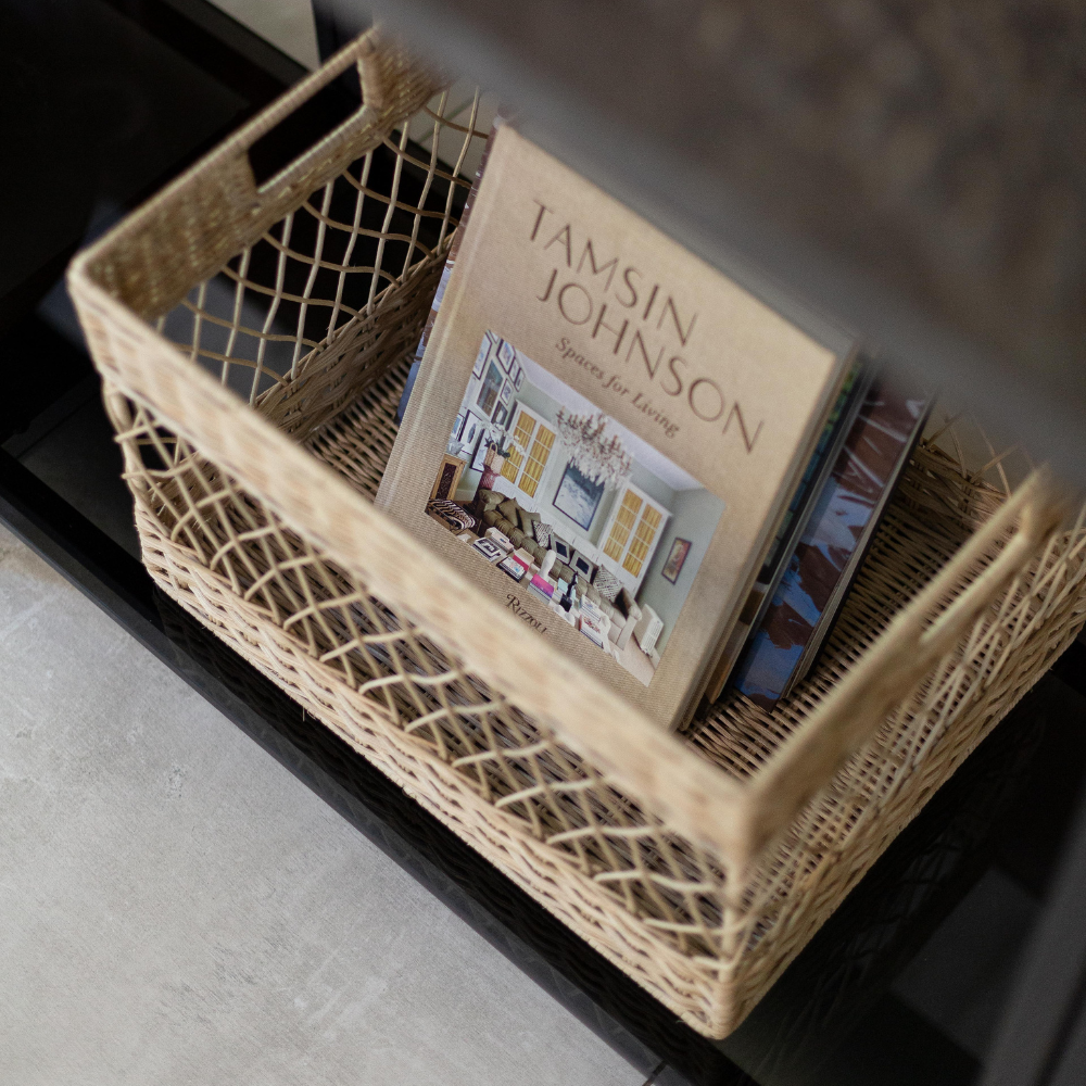 Wicker Open Weave Basket - Basketly