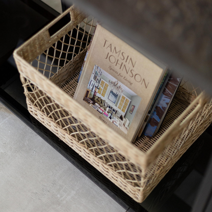 Wicker Open Weave Basket - Basketly