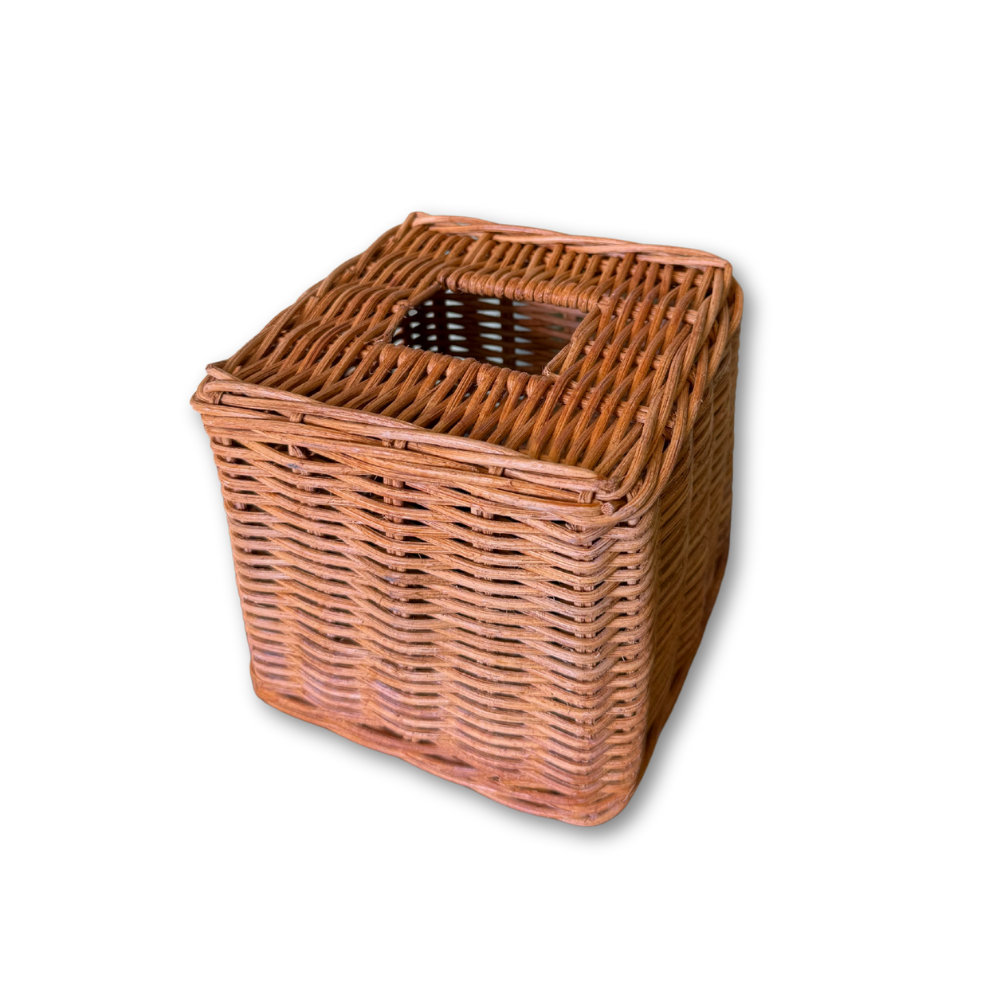 Sample Wicker Square Tissue Box Cover