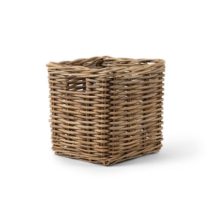 Rattan Square Kubu Grey Storage Baskets - Basketly