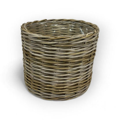 Large Rattan Planter Basket with Plastic Inner