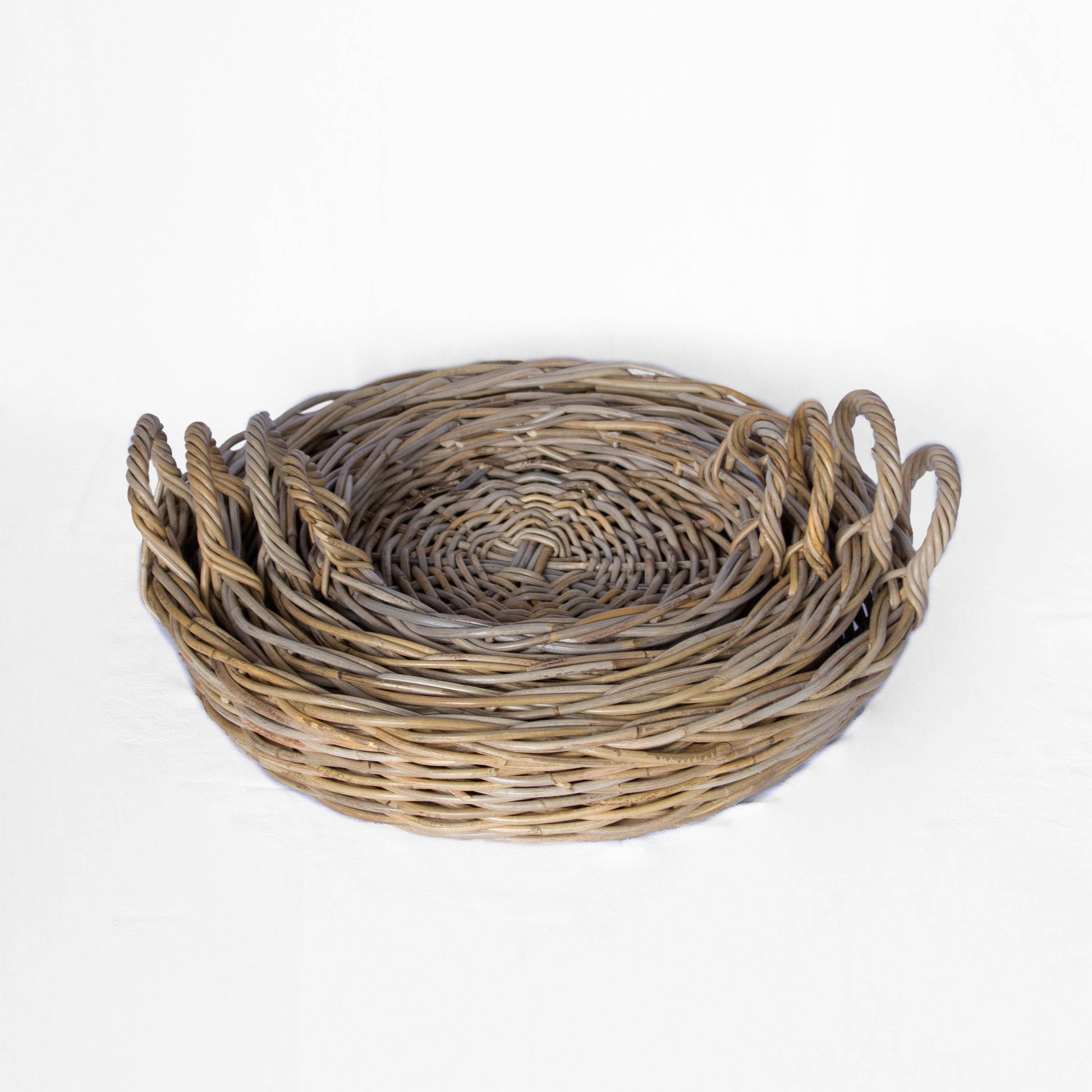 Rattan Tray Kubu Grey - Basketly