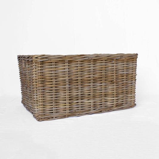 Rattan Rectangle Basket Kubu Grey