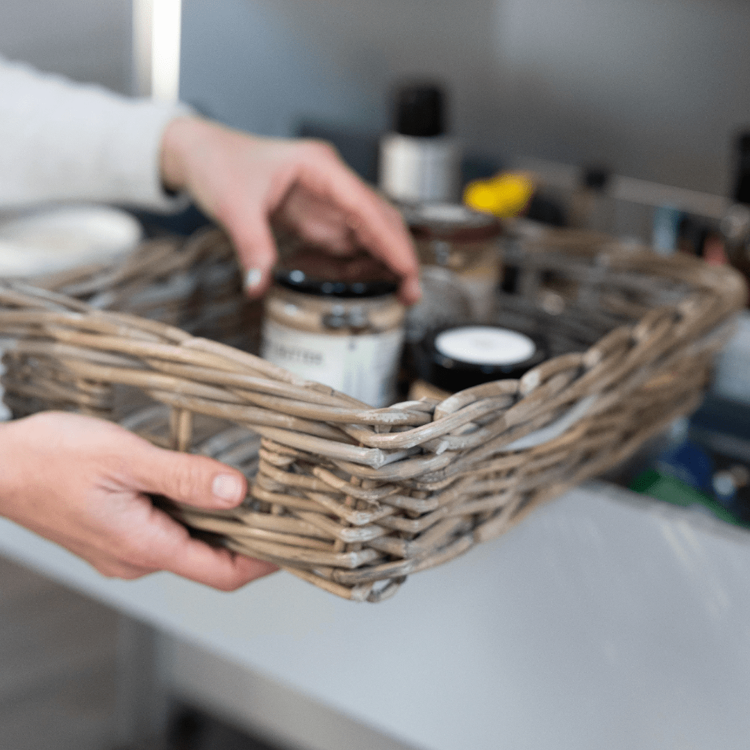 Rattan Rectangle Basket Tray