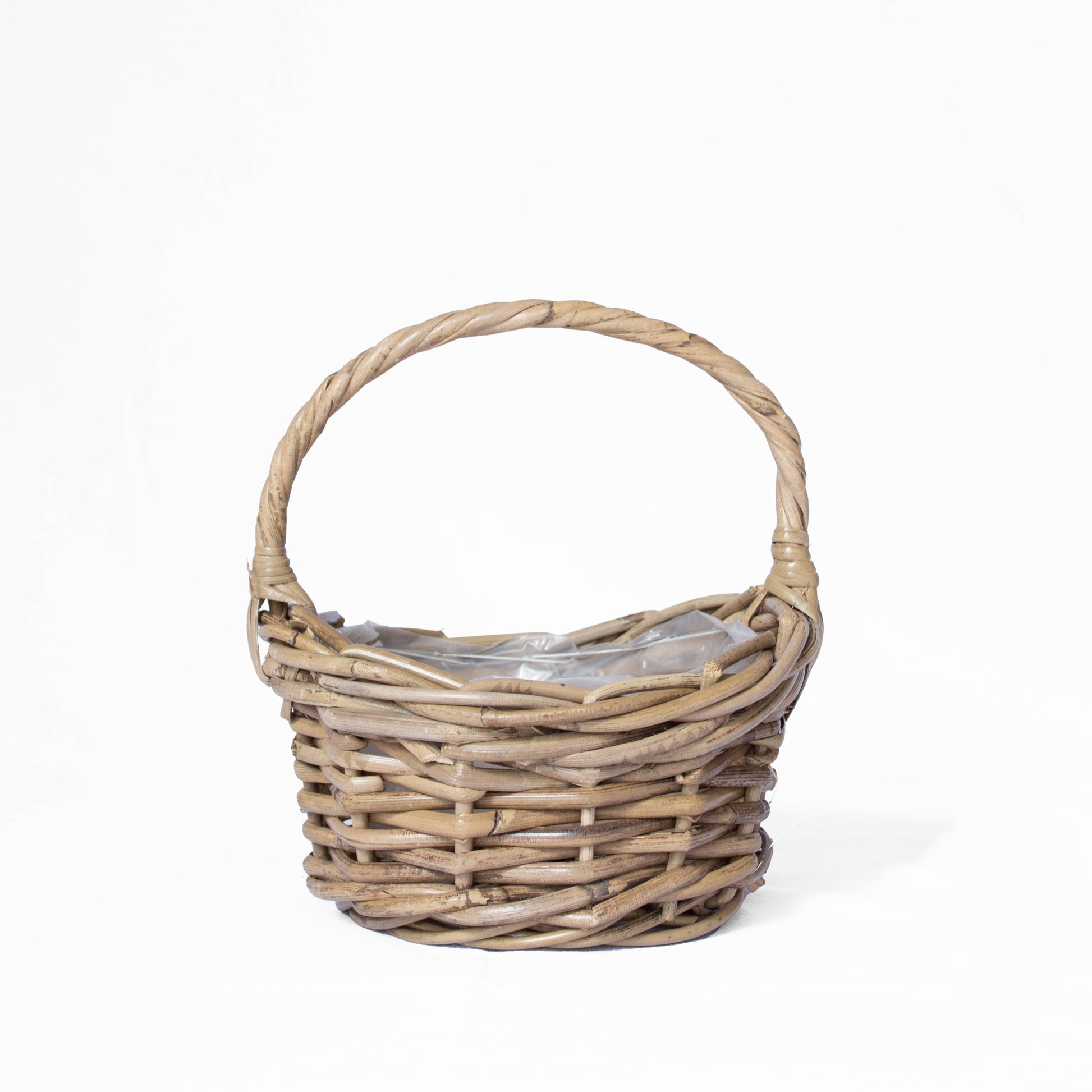 Traditional Rattan Flower Girl Basket