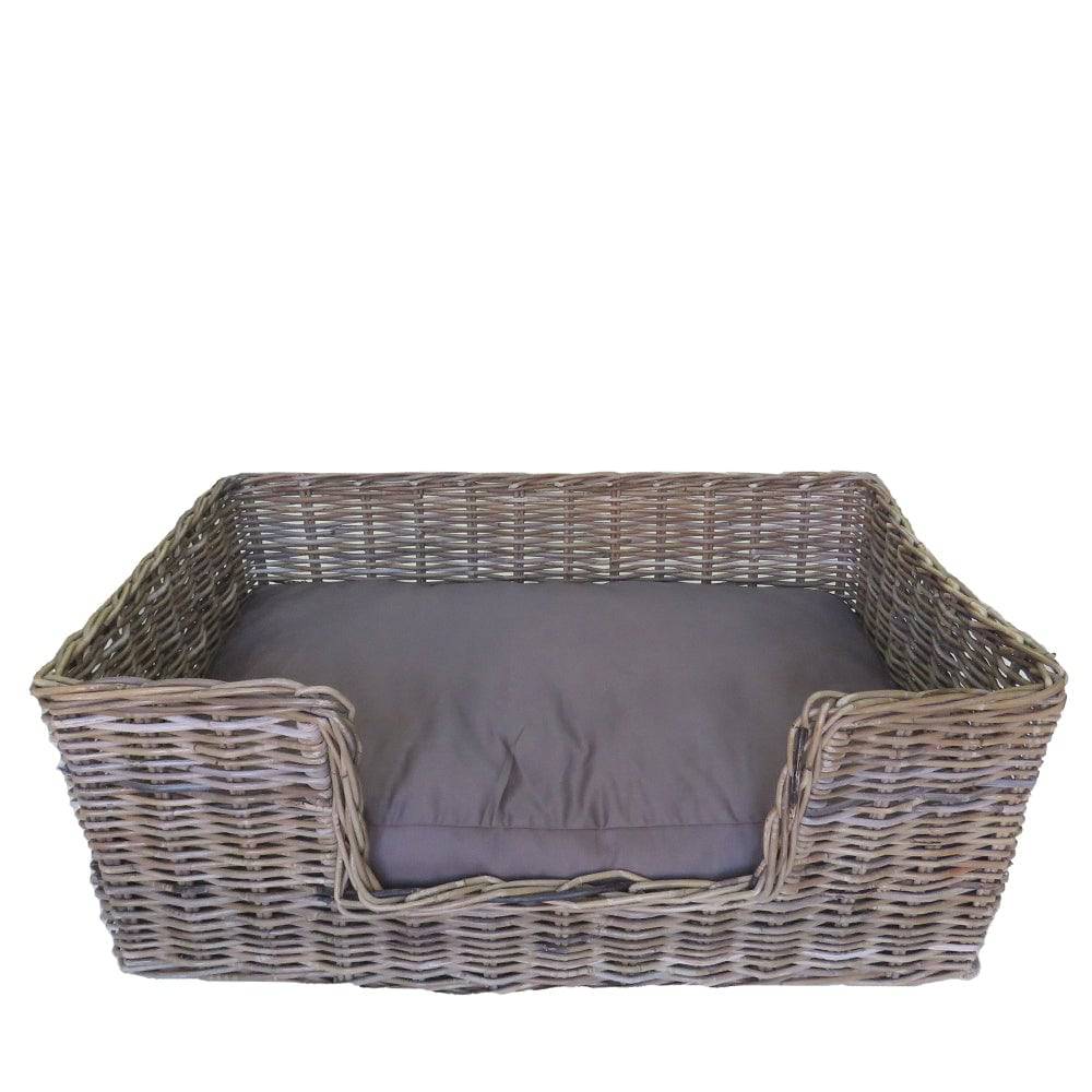Rattan Pet Bed with Pillow - Basketly