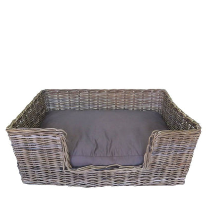 Rattan Pet Bed with Pillow - Basketly