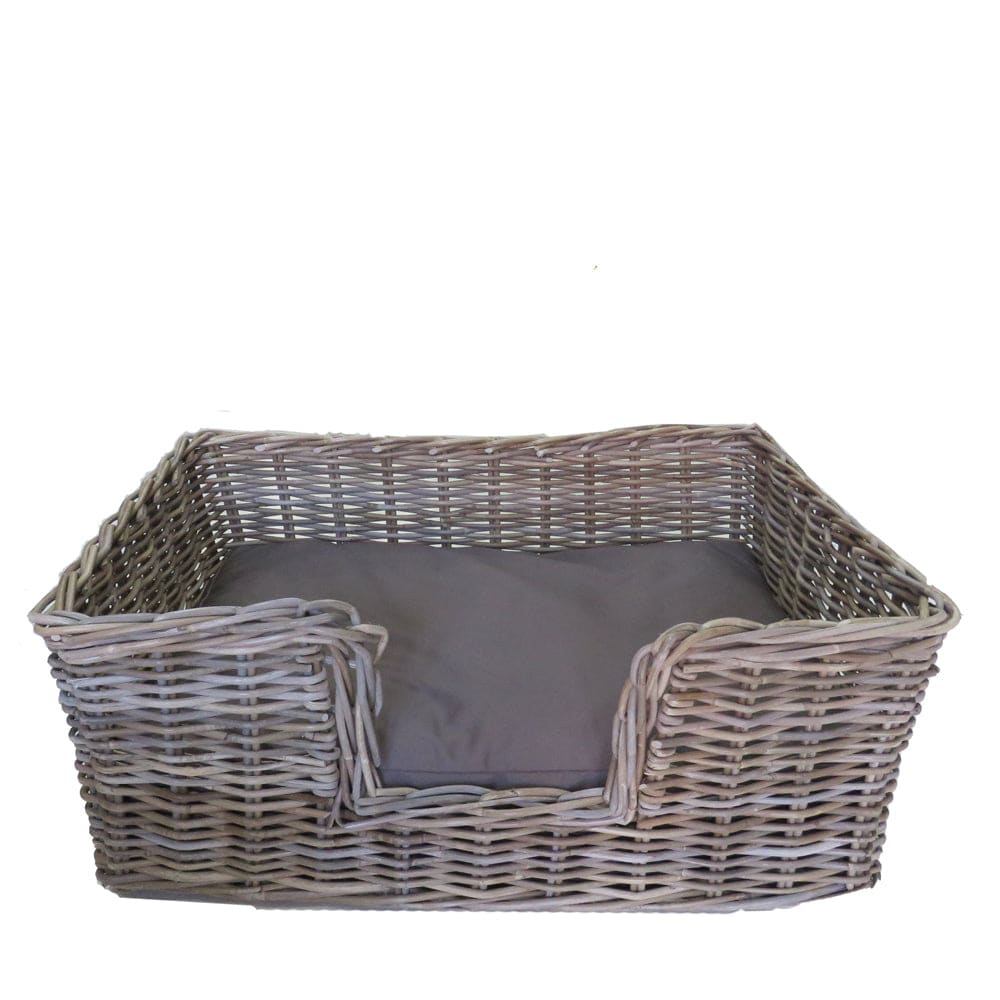 Rattan Pet Bed with Pillow - Basketly
