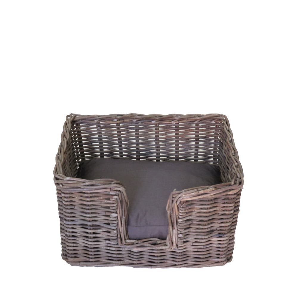 Rattan Pet Bed with Pillow - Basketly