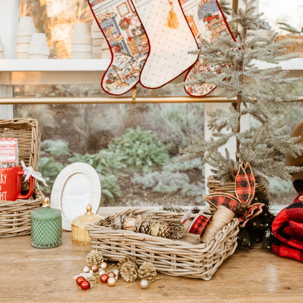 Rattan Rectangle Basket Tray - Basketly