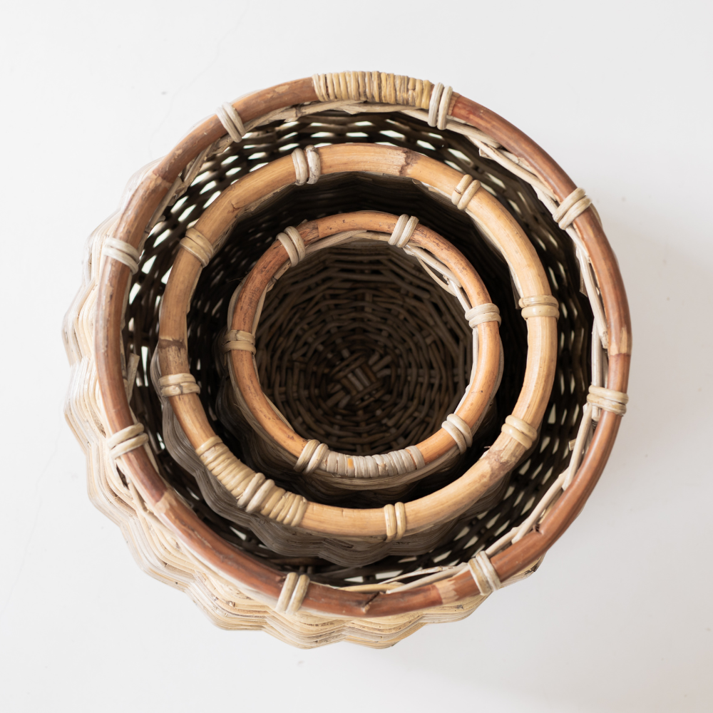 Rattan Stout Round Basket