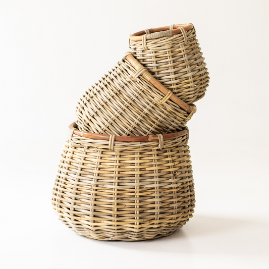 Rattan Stout Round Basket